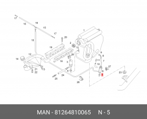 Наконечник 81264810065 MAN