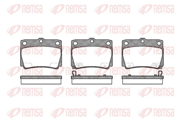 750 02 FDB1570=D6086M-01 !колодки дисковые з.\ Mitsubishi Montero Sport 3.0i/2.5 075002 REMSA