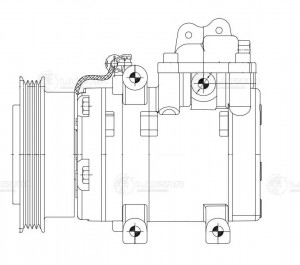 Компрессор кондиц. для а/м Hyundai Tucson/Kia Sportage (04-) (тип Halla) LCAC088 LCAC0885 LUZAR