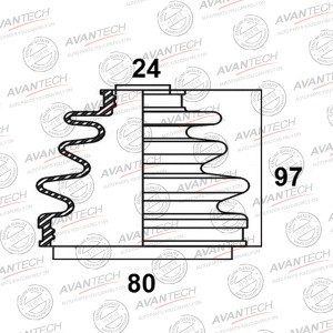 Пыльник привода Avantech BD0106 AVANTECH