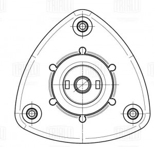Опора амортизатора Mazda CX-5 (12-)/6 (13-)/3 (13-) (перед.) (с подшип.) (SA 255 SA 2551 TRIALLI