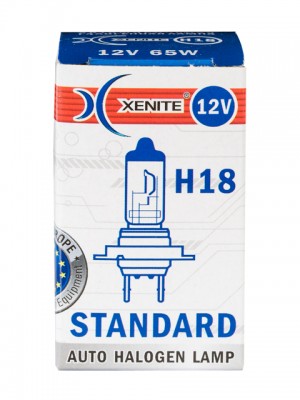 лампа! галогенная H18 PY26d-1 12V 65W 3200К STANDARD\ 1007147 XENITE