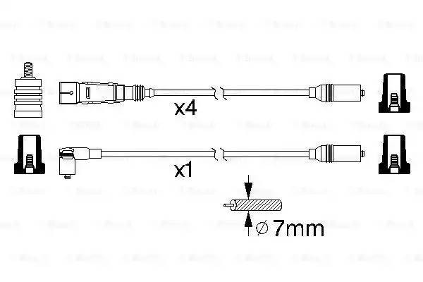 Провода высоковольт. ком/кт. 0 986 356 339 BOSCH