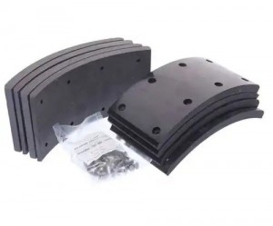 Накладка тормозной колодки ГАЗ задней сверленая расточен.комплект 8шт. с заклепк 35033015 MEGA POWER