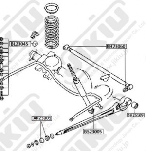 Втулка задней подвески MITSUBISHI PAJERO 91-04 AR23001 AR23001 JIKIU