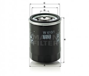 SUZUKI GRAND VITARA (1998-2005) W6101 MANN FILTER