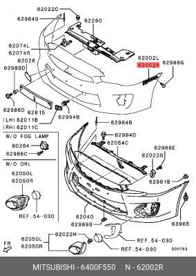 MITSUBISHI LANCER (2007>) 6400F550 MITSUBISHI