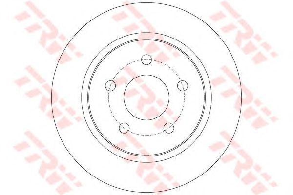 Диск тормозной задний FORD FOCUS III DF6139 DF6139 TRW