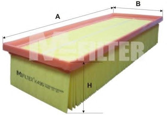 фильтр воздушный!\ Audi A3, VW Golf/Touran, Skoda Octavia 1.9TDi/2.0TDi 03> K495 MFILTER AUTOMOTIVE FILTERS