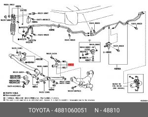 Стойка стабилизатора 48810-60051 48810-60051 TOYOTA