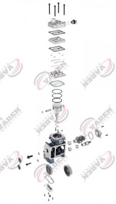 Компрессор 1 цил. 1W360R D2066LF MAN TGA/TGS/TGS 1200017001 VADEN