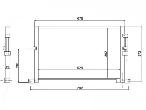 РАДИАТОР КОНДИЦИОНЕРА JAGUAR X-TYPE 01- STJA023940 SAT