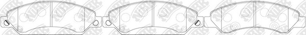 Колодки тормозные дисковые CHEVROLET TAHOE 2007-2013 PN0400 PN0400 NIBK