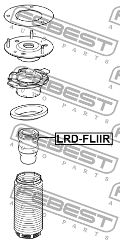 Отбойник переднего амортизатора LAND ROVER FREELANDER II 06-14 LRD-FLIIR LRD-FLIIR FEBEST