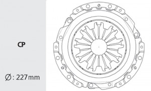 Корзина сцепления HYUNDAI H-100 (93-),Трекол дв.D4BH/BA (225мм) VALEO PHC HDC-08 VALEO PHC
