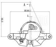 Суппорт тормозной передний правый d=63 мм CF190610 TRIALLI