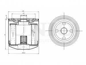 Фильтр масляный FLT-20039 UNIO