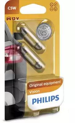 Лампа 12V C5W SV8.5-8 блистер (2шт.) PHILIPS 12844B2 PHILIPS