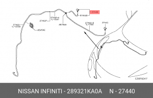 Форсунка омывателя 28932-1KA0A 28932-1KA0A NISSAN