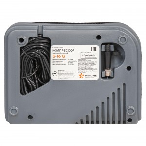 Компрессор (16 л/мин) 8 Атм "AIRLINE" S-16 G (пластик. корпус) CA-016-09G AIRLINE