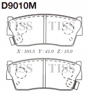 Колодки тормозные дисковые D9010M D9010M MK KASHIYAMA