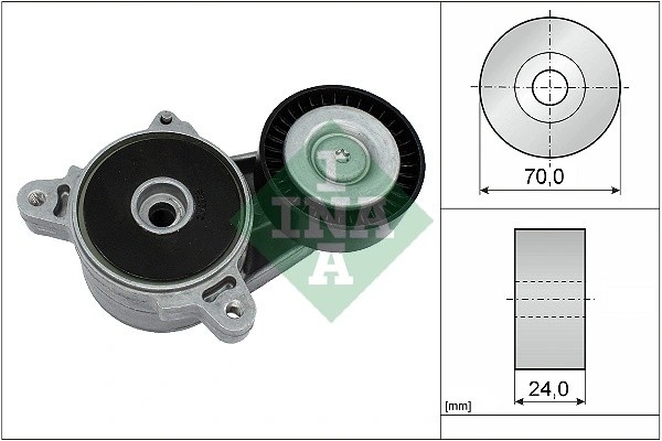 Натяжитель ремня MITSUBISHI LANCER (CY) 2.0D-ID 534036110 534036110 INA