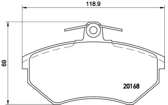 P85015 GDB1048=571376X !колодки дисковые п.\VW Golf 1.6-1.9TD 91-97/Passat 2.2GT P85015 BREMBO