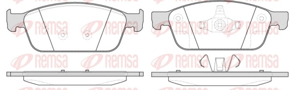 1510 10 колодки дисковые передние!\ Ford Focus/Kuga 1.6/2.0i/TDCi 12> 1510.10 REMSA