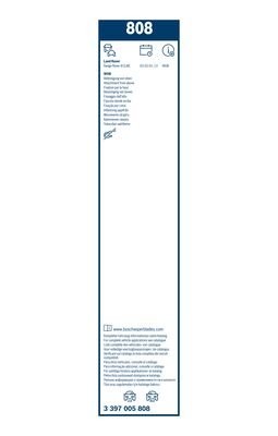 Щетка стеклоочистителя RANGE ROVER 3 650/650мм (A08S) Atw комплект BOSCH 3 397 005 808 BOSCH