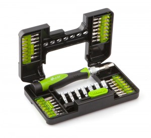 Отвертка цанговая для точных работ с набором бит 1/8" 28мм 37 предм /ДЕЛО ТЕХНИК 786137 DELO TEHNICI