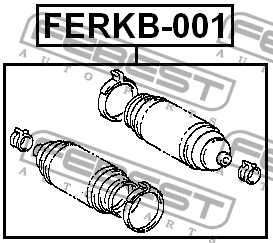 Пыльник универсальный комплект (2шт.) FEBEST FERKB001 FEBEST
