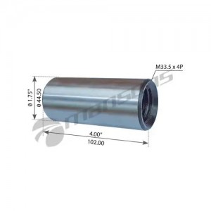 втулка передней рессоры !резьбовая M33,5x4P D44,5x102mm Kenworth T2000 540033 MANSONS