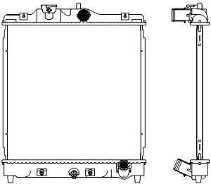 Радиатор 32111046 3211-1046 SAKURA