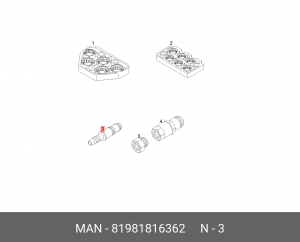 81981816362 Штекер G-12,5-D6-CUZN 81981816362 MAN