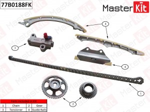 Комплект цепи ГРМ HONDA Accord 2.4 K24Z3 2008- 77B0188FK 77B0188FK MASTER KIT