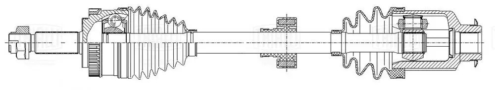 Привод для а/м Hyundai iX35 (10-) 2.0i AT/MT 4WD (перед. прав.) (AR 0848) AR 0848 TRIALLI