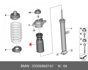 Дополнительный амортизатор Зд 33 53 6 860 161 BMW