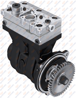 Компрессор воздушный VOLVO: FH12, FH16, FM9, FM12, NH12; RENAULT: 480; ; 2-х цил 01.06.059.10 YUMAK