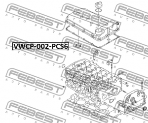 Прокладка свечного колодца (6 шт. В упаковке) VWCP-002-PCS6 VWCP-002-PCS6 FEBEST