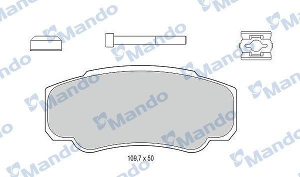 Колодки тормозные PEUGEOT Boxer CITROEN Jumper FIAT Ducato (94-) задние (4шт.) M MBF015030 MANDO