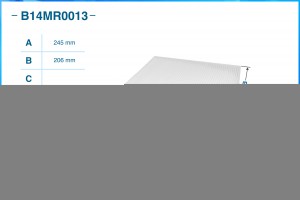 Фильтр салонный пылевой B14MR0013 B14MR0013 CWORKS