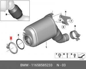BMW X5 E70 (2007-2013) 11658585233 BMW