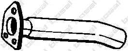 Труба выхлопная MITSUBISHI Pajero (90-99) задняя часть BOSAL 339-157 BOSAL
