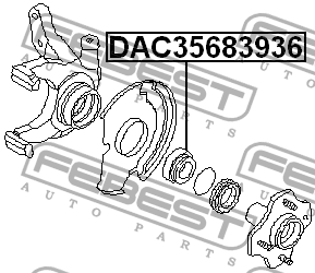 Подшипник ступицы DAC35683936 DAC35683936 FEBEST