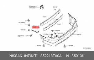 НАПРАВЛЯЮЩАЯ БАМПЕРА ЗАДНЕГО ЛЕВАЯ L33R 85221-3TA0A NISSAN