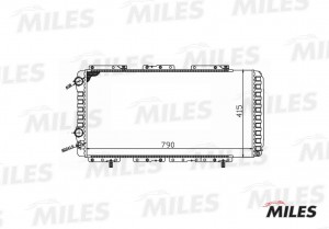 Радиатор (механическая сборка) FIAT DUCATO/CITROEN JUMPER/PEUGEOT BOXER 2.0/1.9D ACRM032 MILES