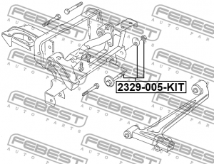 VW TRANSPORTER T4 91-96 D=14mm 2329-005-KIT FEBEST