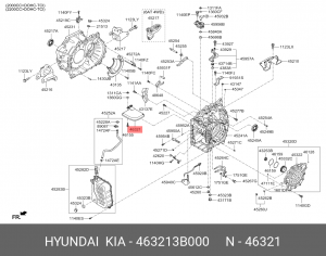 фильтр АКПП!\ Hyundai Tucson/Santa Fe 463213B000 HYUNDAI