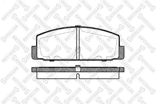 колодки дисковые задн.! с антискр. пл.\ Faw, Mazda 323 1.4-2.0/2.0TD 98-03/6 1.8 190-030B-SX STELLOX