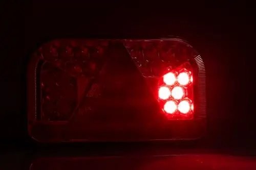 фонарь задний! LH, LED 6-функциональный, 240х140 с проводом 1м\ Universal FT170LNTLED FRISTOM